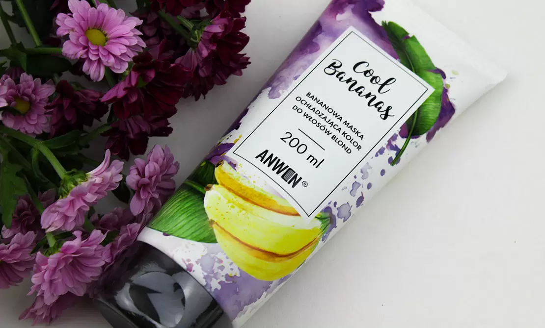 Maska ochładzająca kolor do włosów blond Cool Bananas - Anwen