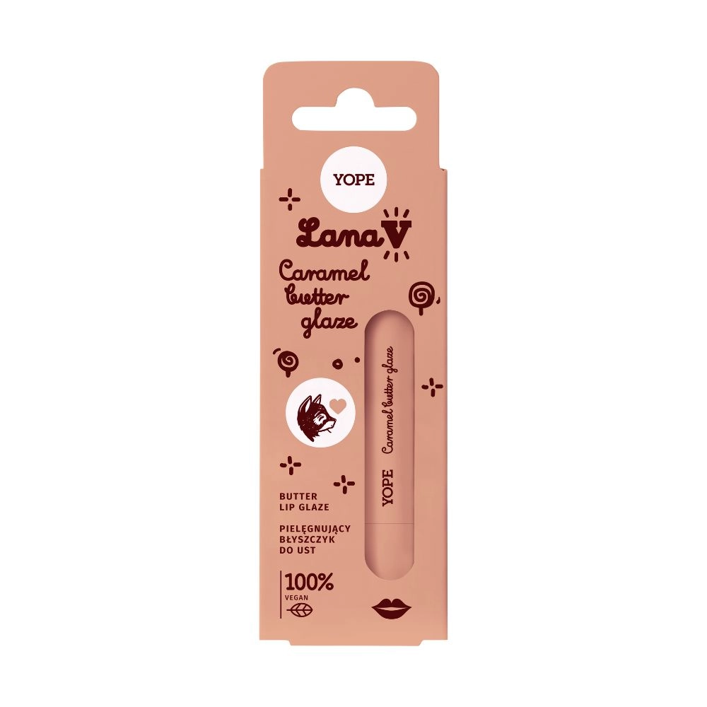 Błyszczyk do ust pielęgnujący Caramel Butter | Yope