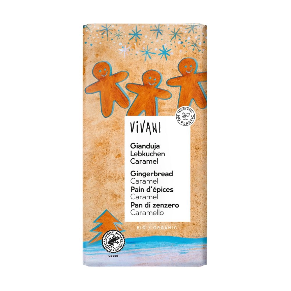 Czekolada Gianduja z kawałkami piernika i karmelu | Vivani