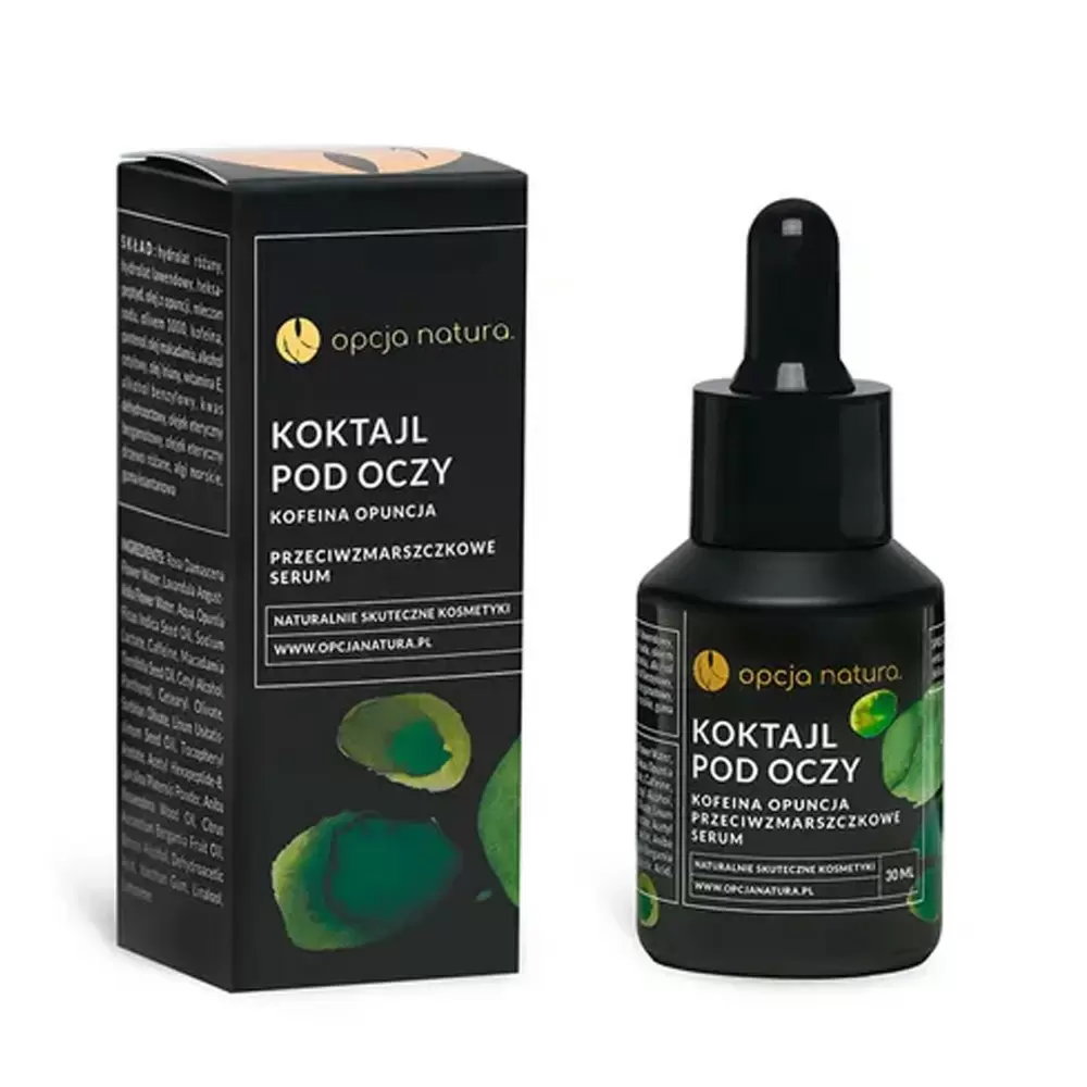 Koktajl pod oczy - Przeciwzmarszczkowe serum Kofeina i Opuncja | Opcja Natura