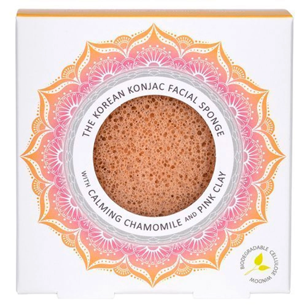 Konjac Company - Gąbka Mandala z rumiankiem i różową glinką | Inni producenci