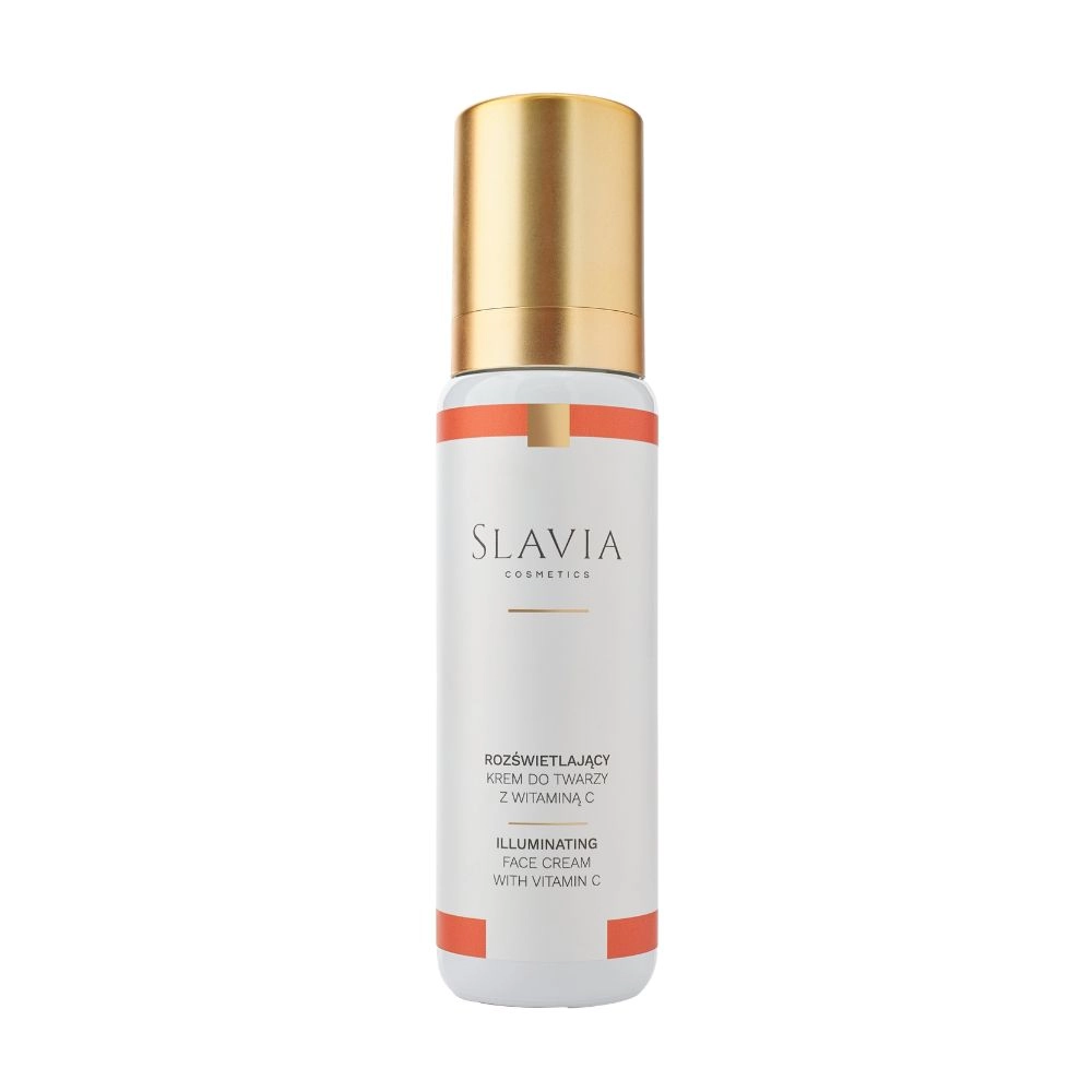 Krem rozświetlający do twarzy z witaminą C | Slavia Cosmetics