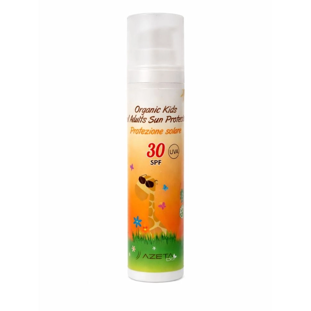 Krem przeciwsłoneczny organiczny z filtrami mineralnymi i SPF 30 dla dorosłych i dzieci od 0m+ | Azeta Bio