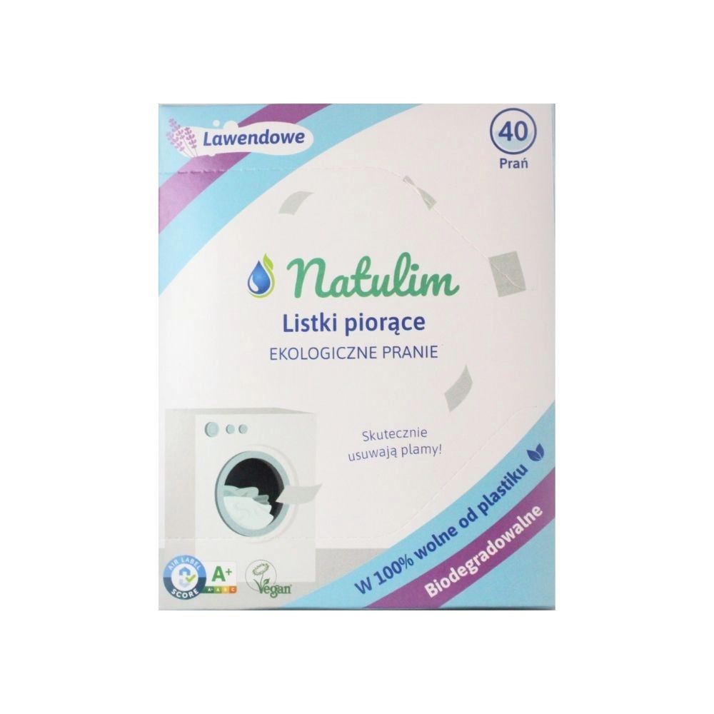 Listki ekologiczne do prania - Lawendowe | Natulim