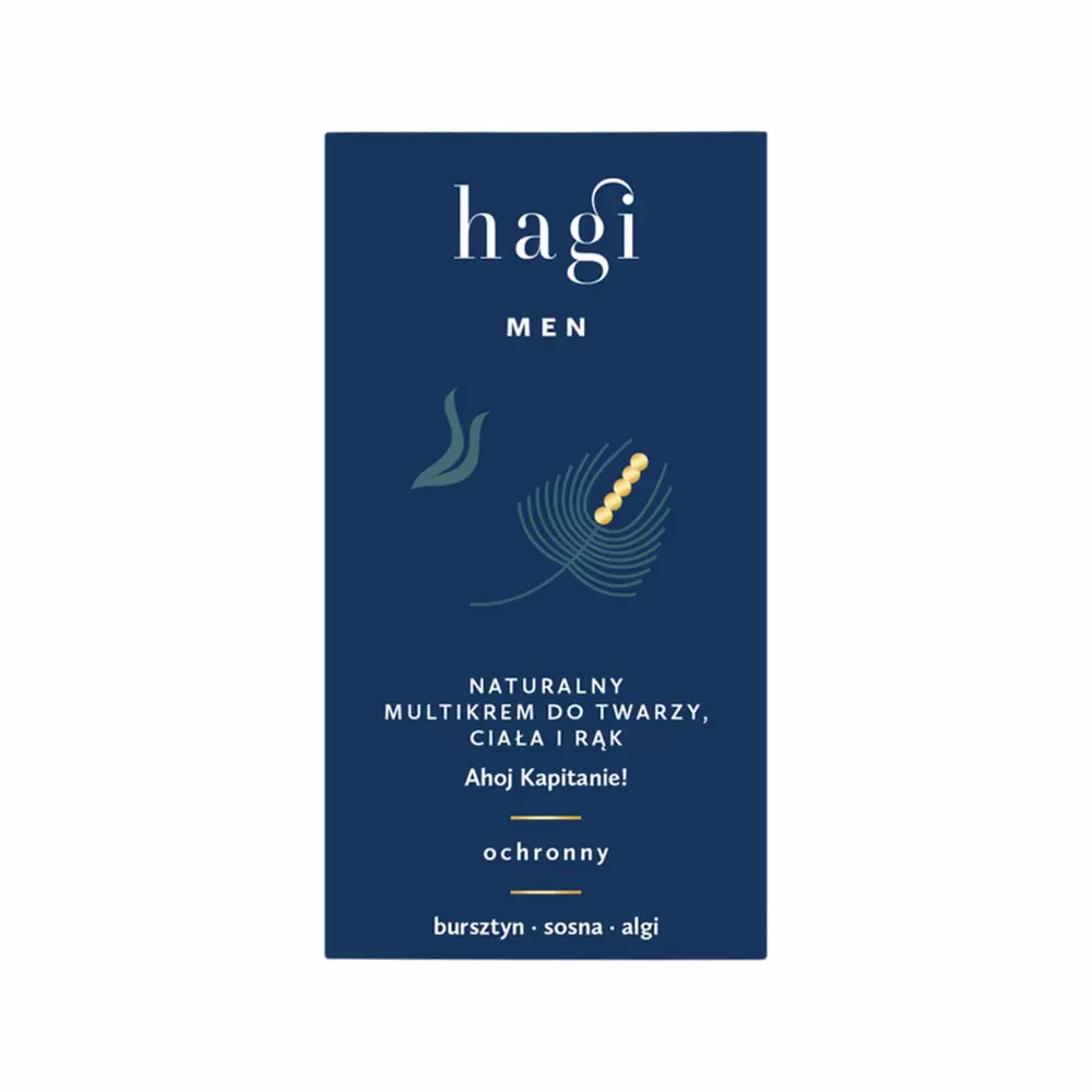 Multikrem do twarzy, rąk i ciała dla mężczyzn Ahoj Kapitanie! | Hagi Cosmetics