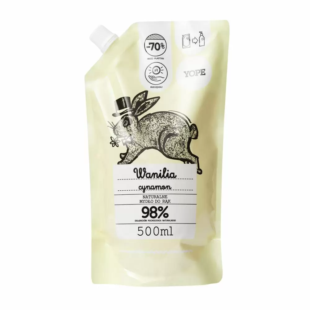 Mydło w płynie Wanilia i Cynamon - Refill | Yope
