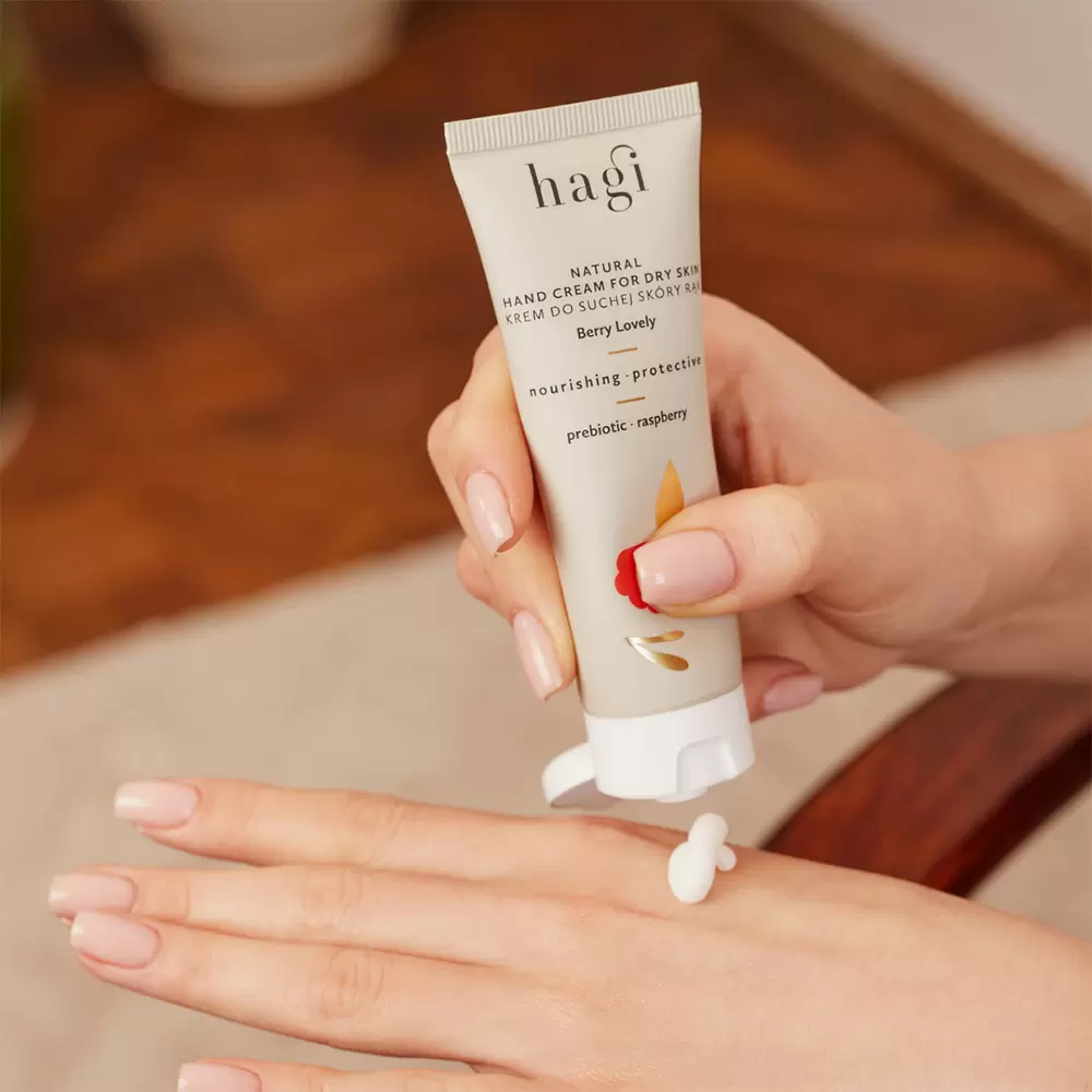 Ochronny krem do rąk i paznokci Malinowy Chruśniak | Hagi Cosmetics