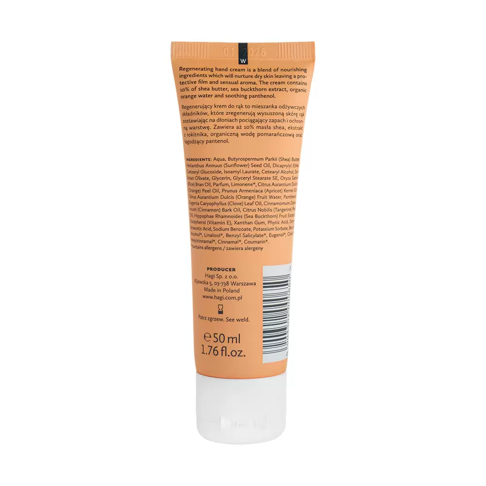 Regenerujący krem do rąk Korzenna Pomarańcza | Hagi Cosmetics