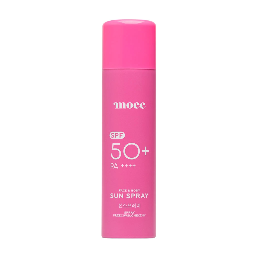 Spray przeciwsłoneczny do twarzy i ciała SPF 50+ PA++++ | Moee