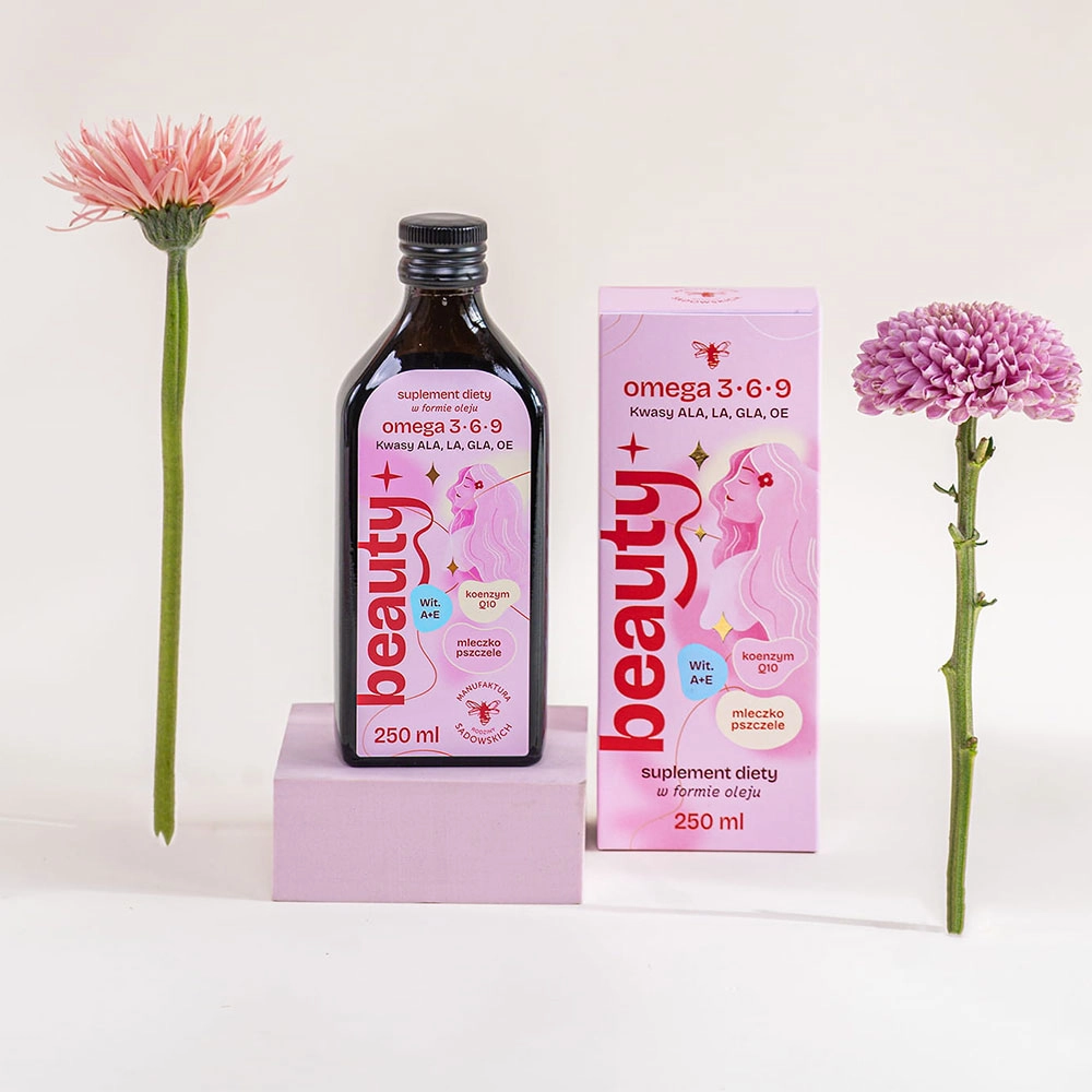 Suplement diety - Olej Beauty+ (Kwasy Omega 3-6-9) | Pasieki Rodziny Sadowskich
