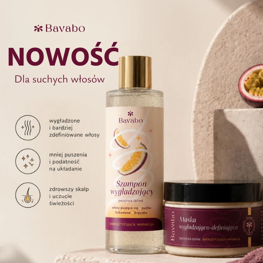 Szampon do włosów wygładzający Smooth & Define | babo