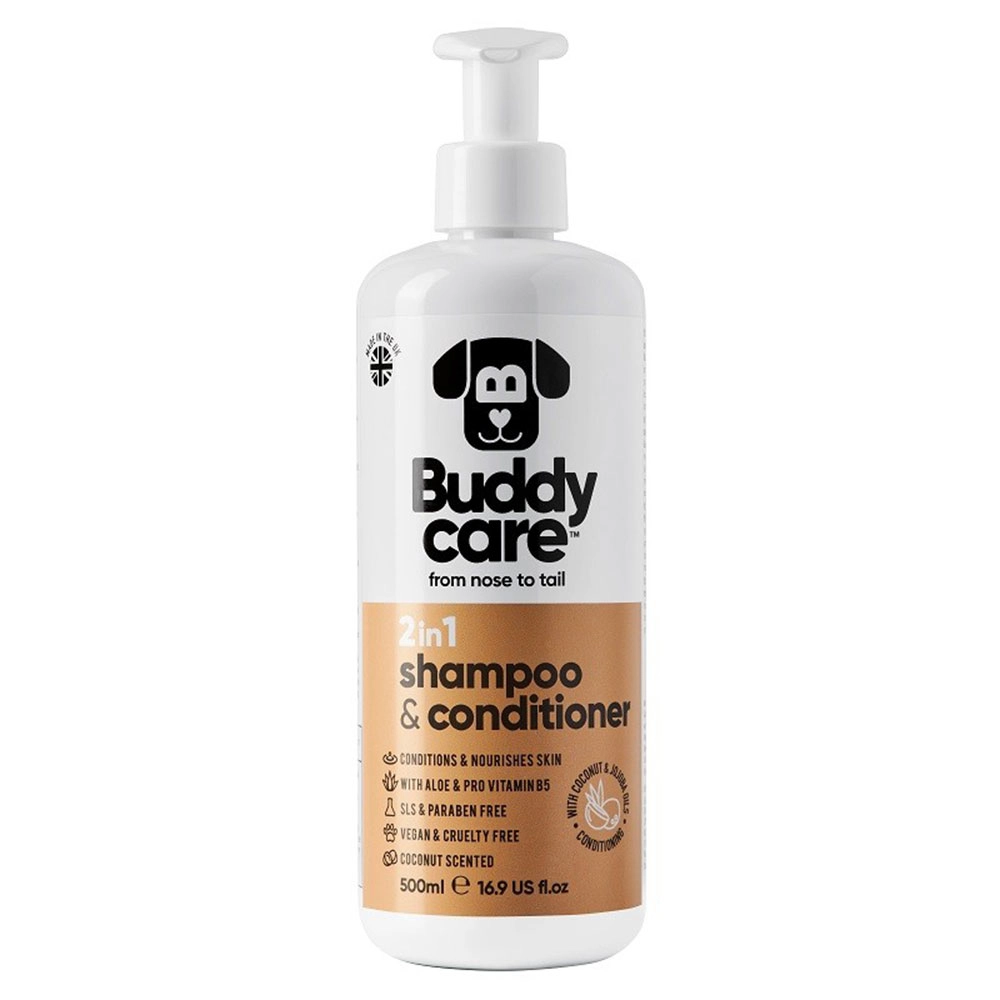 Szampon i odżywka 2w1 Kokos z aloesem i prowitaminą B5 | Buddy Care