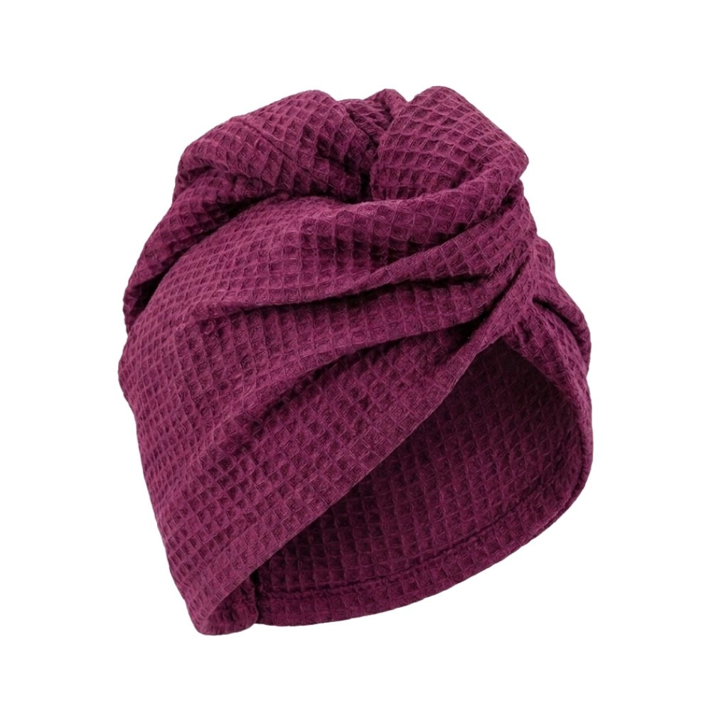 Turban do suszenia włosów 100% bawełna wafelkowa | babo
