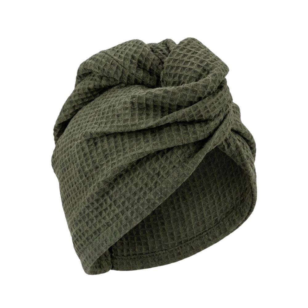 Turban do suszenia włosów 100% bawełna wafelkowa | babo