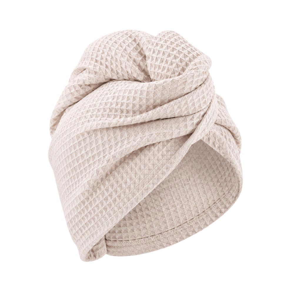 Turban do suszenia włosów 100% bawełna wafelkowa | babo