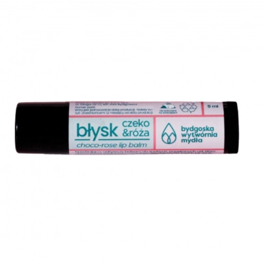 Balsam do ust Błysk czeko-róża LIPSTICK | Bydgoska Wytwórnia Mydła