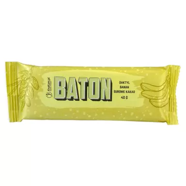 Baton Daktylowy z bananem i surowym kakao | KruKam