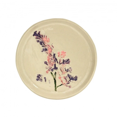 Ceramiczny talerzyk - podstawka z kwiatami bzu | Senua
