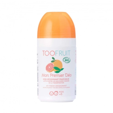 Dezodorant w kulce dla dzieci Grejpfrut - mięta | Toofruit