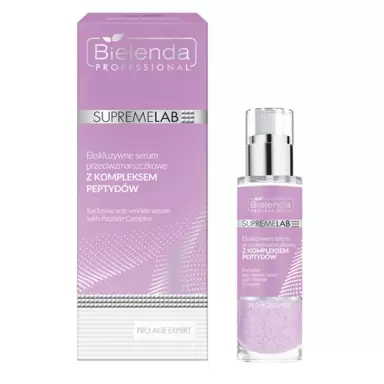 Ekskluzywne serum przeciwzmarszczkowe z kompleksem peptydów Supremelab Pro Age Exper | Bielenda Professional