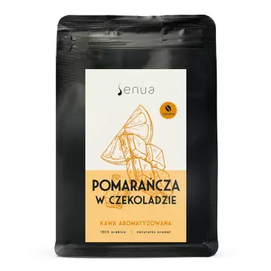 Kawa smakowa aromatyzowana Pomarańcza w Czekoladzie - ziarnista | Senua