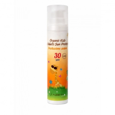 Krem przeciwsłoneczny organiczny z filtrami mineralnymi i SPF 30 dla dorosłych i dzieci od 0m+ | Azeta Bio