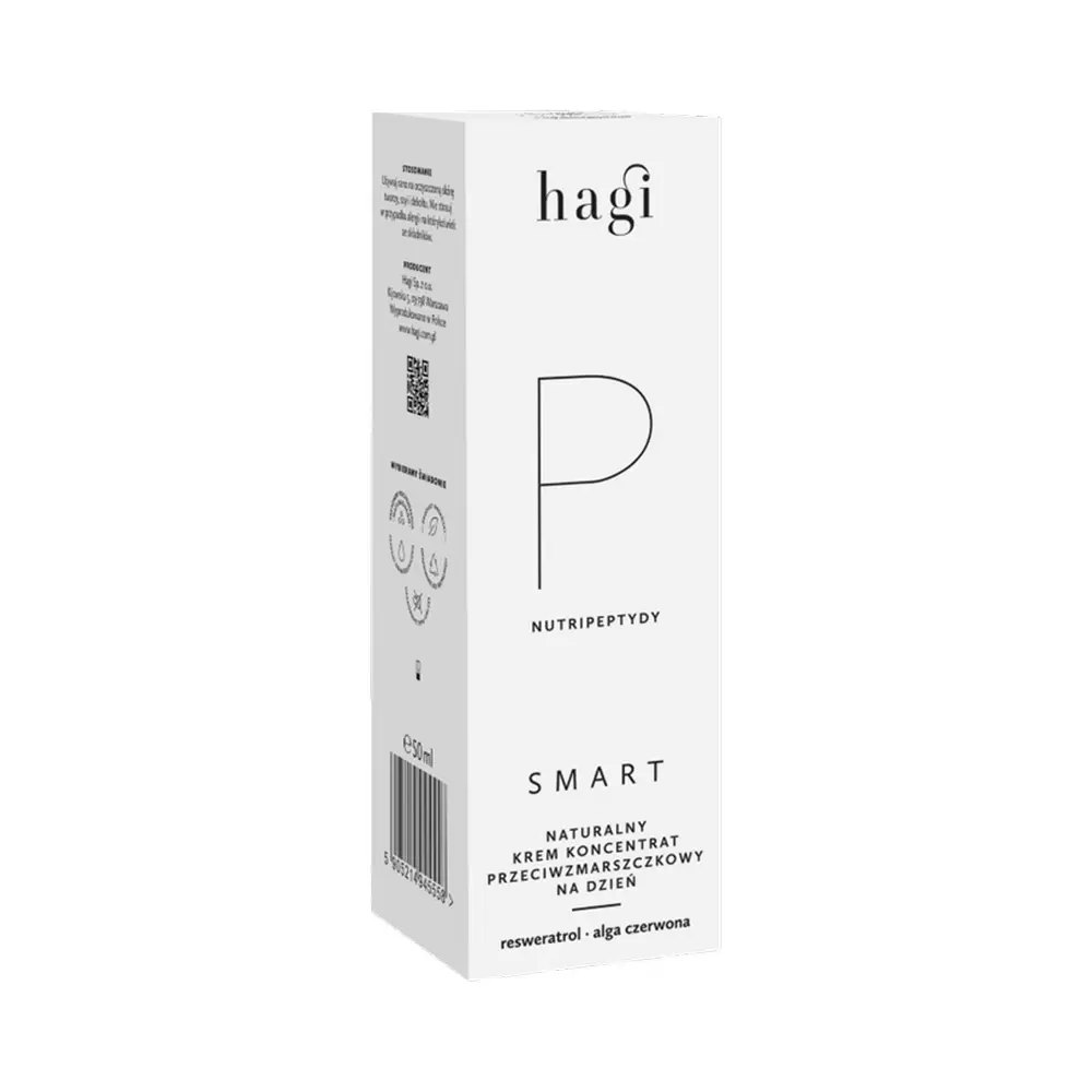 Krem przeciwzmarszczkowy na dzień z nutripeptydami SMART P | Hagi Cosmetics