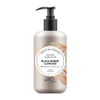 Mydło do rąk w płynie Black Amber & Orchid | beBIO