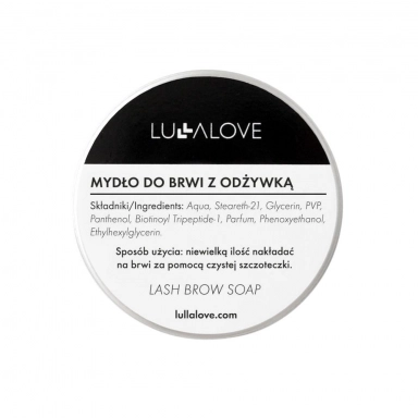 Mydło do stylizacji brwi, z odżywką - bezbarwne | LULLALOVE