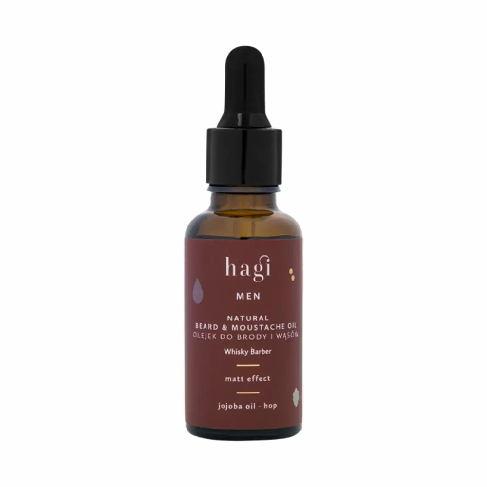 Olejek do brody i wąsów – Whisky Barber | Hagi Cosmetics