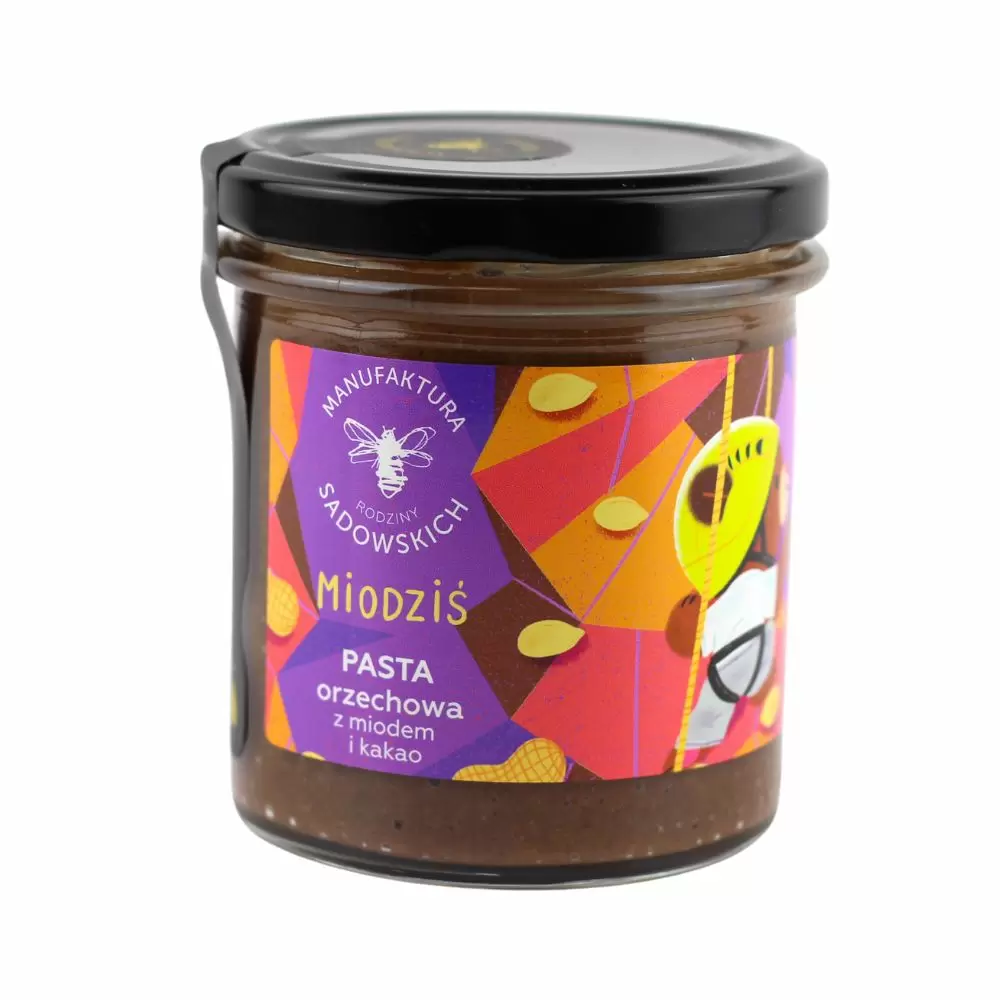 Pasta orzechowa z miodem i kakao - MIODZIŚ | Pasieki Rodziny Sadowskich