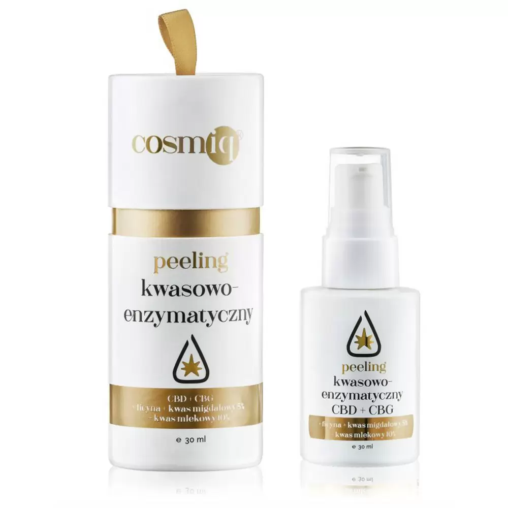 Peeling kwasowo - enzymatyczny CBD+ CBG | Cosmiq