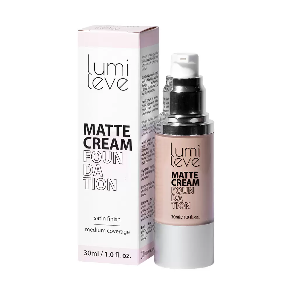 Podkład Matte Cream Foundation | Lumileve