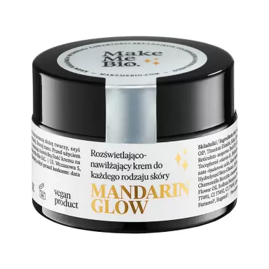 Rozświetlająco-nawilżający krem Mandarin Glow | Make Me Bio