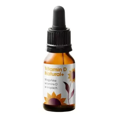 Suplement diety - Wegańska witamina D3 w kroplach - Vitamin D Natural+ | Health Labs Care