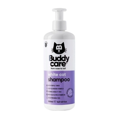 Szampon dla kotów rozjaśniający do białej sierści | Buddy Care