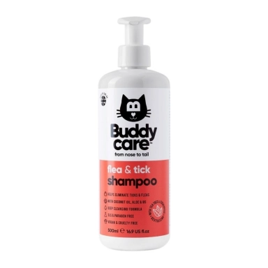 Szampon dla kotów z prowitaminą B5 Drzewo herbaciane i Eukaliptus | Buddy Care