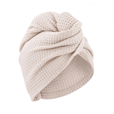 Turban do suszenia włosów 100% bawełna wafelkowa | babo