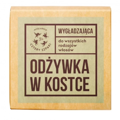 Odżywka do włosów w kostce Bergamotka i Pomarańcza - wygładzająca | Cztery Szpaki