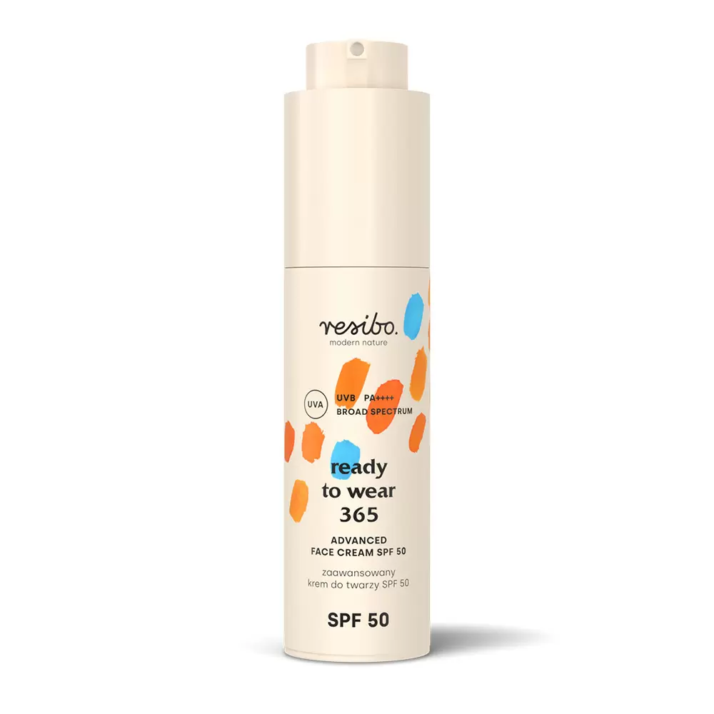 Zaawansowany krem do twarzy SPF 50 Ready to Wear 365 | Resibo