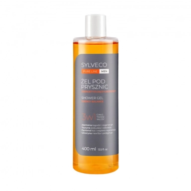 Żel energetyzująco - łagodzący pod prysznic 3w1 PURE LINE | Sylveco